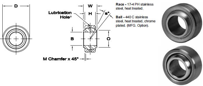 AURORACOM-3E關(guān)節(jié)軸承圖紙